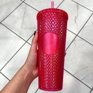 Starbucks Hot Pink Studded Tumbler Holiday 2019